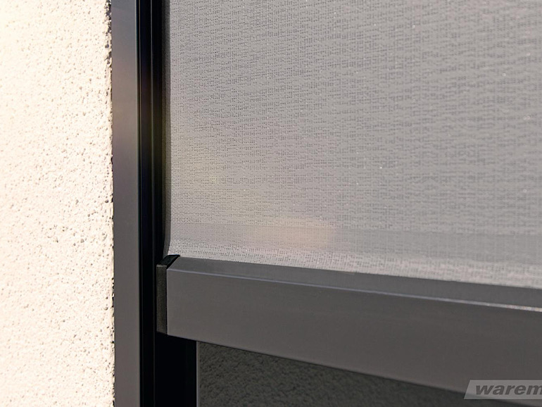 Zip-Screen in der Nahaufnahme